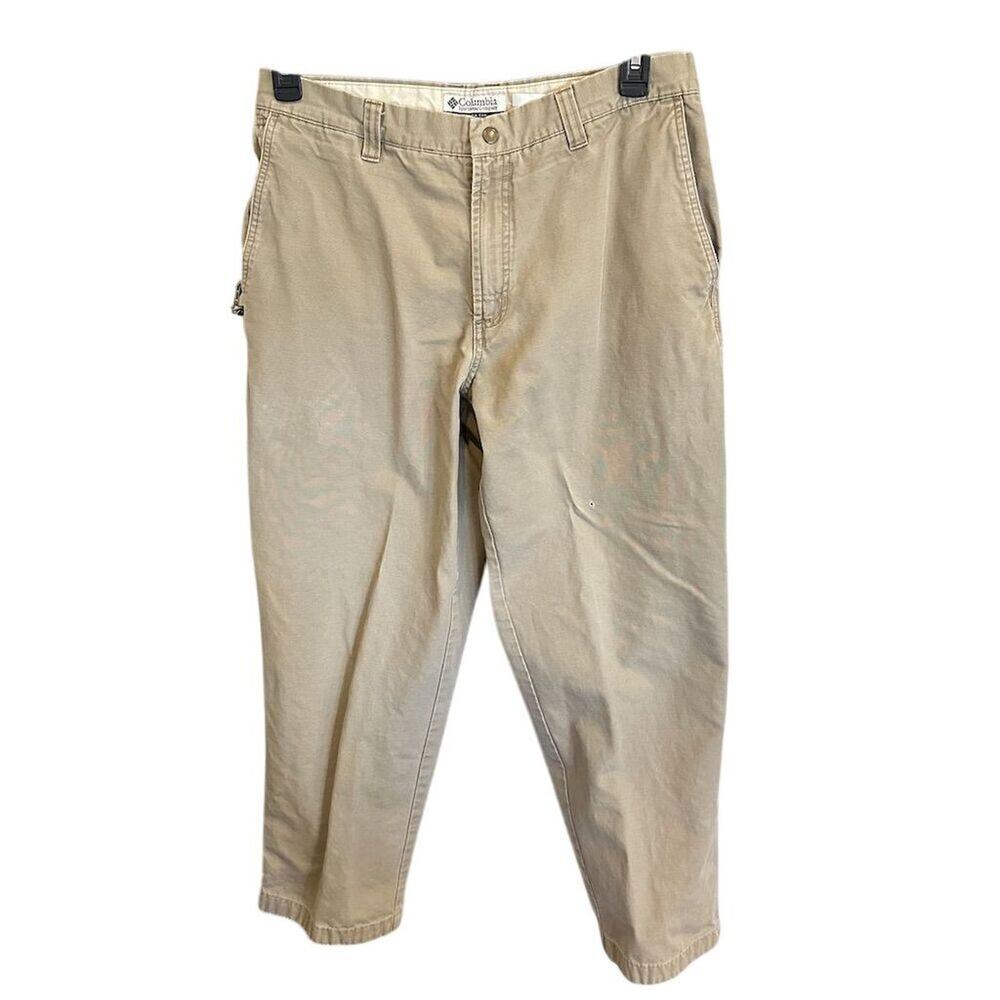 Columbia Men's Chino Pants Beige Size 34x30‎ Casual Straight Leg
